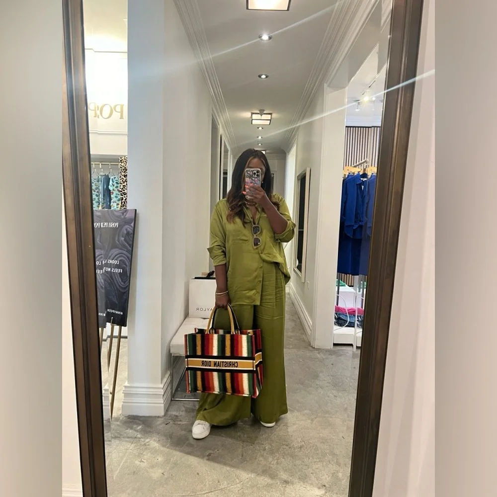 Sezane Maxence blouse, Vert Prairie, size 36 (Small, runs big) - Picture 2 of 7